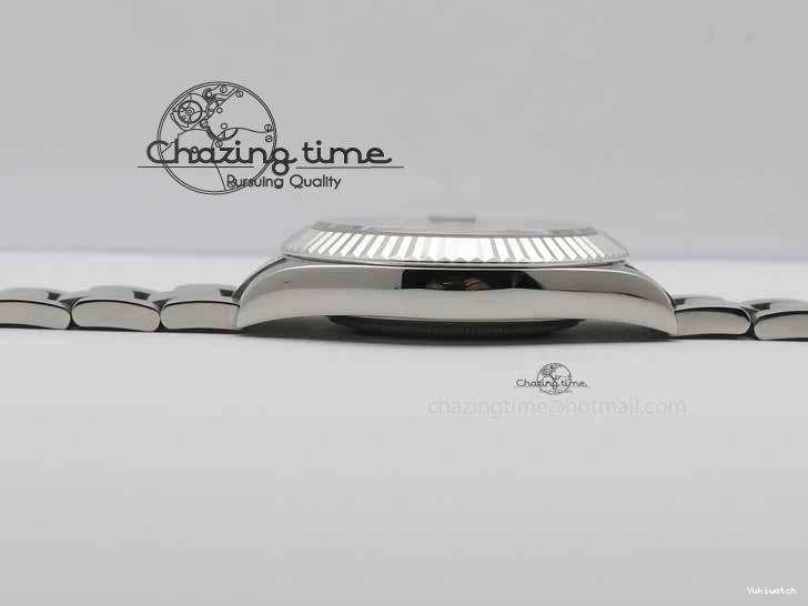 41mm Blue Maker SS Dial SA3136 Bracelet Arabic Silver SS Best On BP 116334 Edition II DateJust 0223